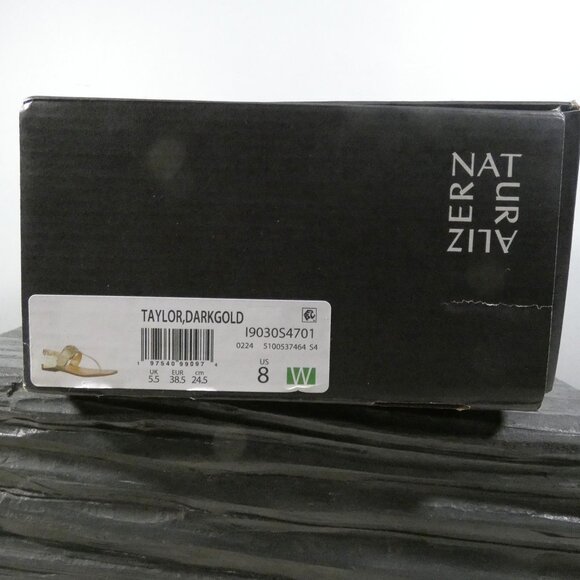 Naturalizer Womens Taylor T-Strap Slingback Flat Sandal 8 Wide - Picture 5 of 12